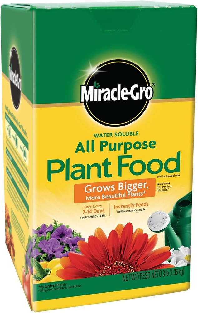 Miracle-Gro water soluble all purpose plant food, 3 lb