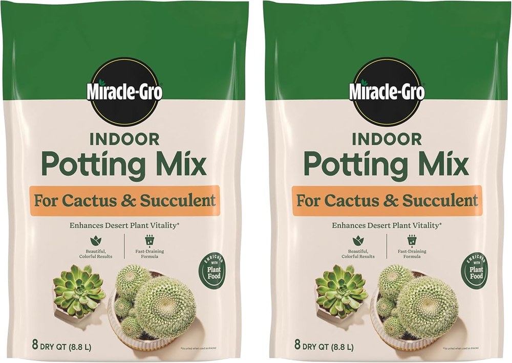 Miracle-Gro indoor potting mix for cactus and succulent, 8 quart