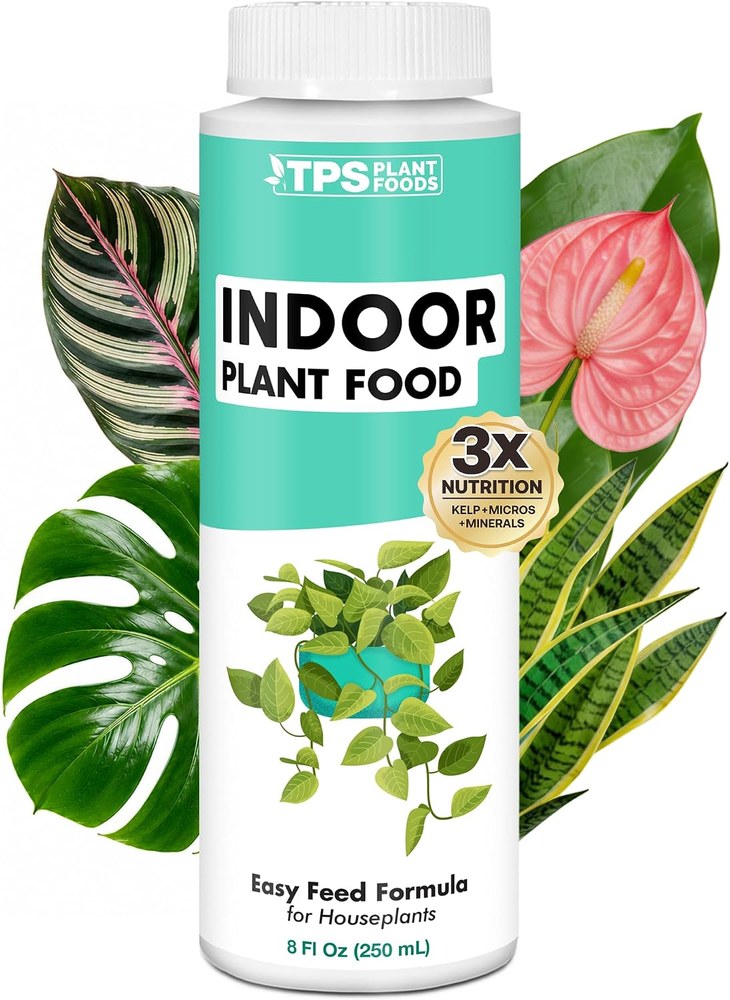 Indoor plant food complete liquid fertilizer for houseplants, 8 oz