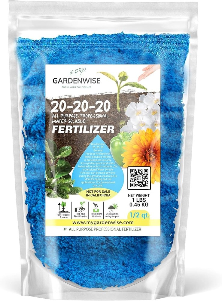 Gardenwise 20-20-20 water soluble fertilizer powder