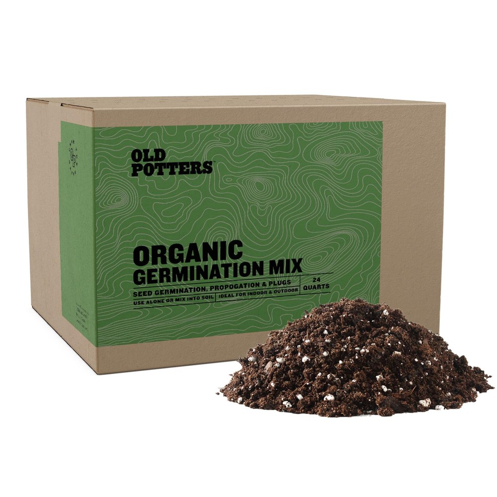 Old Potters germination mix with peat moss, perlite and vermiculite